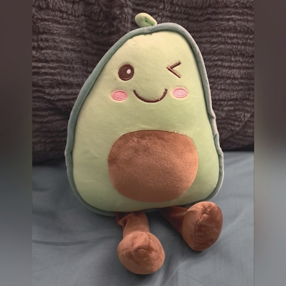 unknown Other - NWOT Avacado Plush Squish Food Toy 9"